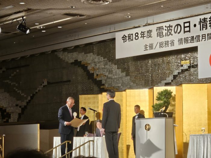 授賞式にて
